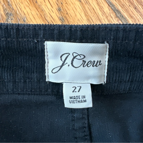 J Crew Black Corduroy High Waisted Button Front Skirt Size 27 - Picture 5 of 8